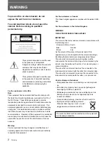 Preview for 2 page of Sony VPH-G70VRM Operating Instructions Manual