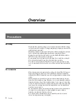 Preview for 8 page of Sony VPH-G70VRM Operating Instructions Manual