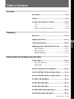 Preview for 3 page of Sony VPH-G90E Operating Instructions Manual