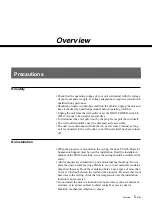 Preview for 5 page of Sony VPH-G90E Operating Instructions Manual