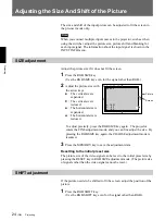 Preview for 24 page of Sony VPH-G90E Operating Instructions Manual