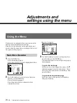 Preview for 26 page of Sony VPH-G90E Operating Instructions Manual