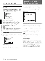 Preview for 36 page of Sony VPH-G90E Operating Instructions Manual