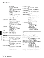 Preview for 54 page of Sony VPH-G90E Operating Instructions Manual