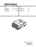 Preview for 1 page of Sony VPH-G90E Service Manual