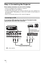 Предварительный просмотр 18 страницы Sony VPL-BRAVIA VPL-VW80 Operating Instructions Manual