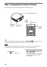 Предварительный просмотр 22 страницы Sony VPL-BRAVIA VPL-VW80 Operating Instructions Manual