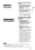 Предварительный просмотр 33 страницы Sony VPL-BRAVIA VPL-VW80 Operating Instructions Manual