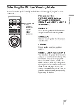 Предварительный просмотр 37 страницы Sony VPL-BRAVIA VPL-VW80 Operating Instructions Manual