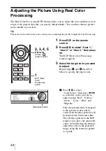 Предварительный просмотр 40 страницы Sony VPL-BRAVIA VPL-VW80 Operating Instructions Manual