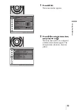 Предварительный просмотр 43 страницы Sony VPL-BRAVIA VPL-VW80 Operating Instructions Manual