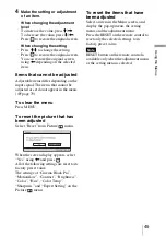 Предварительный просмотр 45 страницы Sony VPL-BRAVIA VPL-VW80 Operating Instructions Manual