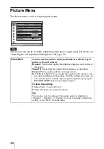 Предварительный просмотр 46 страницы Sony VPL-BRAVIA VPL-VW80 Operating Instructions Manual