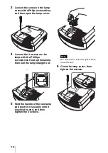 Предварительный просмотр 70 страницы Sony VPL-BRAVIA VPL-VW80 Operating Instructions Manual