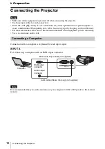 Preview for 16 page of Sony VPL-BW120S Operating Instructions Manual