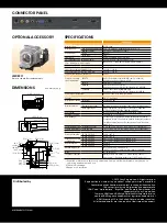 Preview for 4 page of Sony VPL-BW120S Specifications