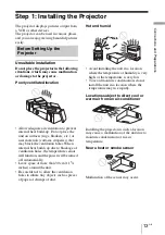 Preview for 13 page of Sony VPL BW7 - 3 LCD Digital Projector Operating Instructions Manual