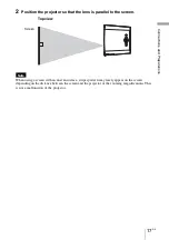 Preview for 17 page of Sony VPL BW7 - 3 LCD Digital Projector Operating Instructions Manual