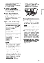 Preview for 27 page of Sony VPL BW7 - 3 LCD Digital Projector Operating Instructions Manual