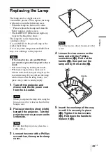 Preview for 49 page of Sony VPL BW7 - 3 LCD Digital Projector Operating Instructions Manual