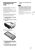 Preview for 51 page of Sony VPL BW7 - 3 LCD Digital Projector Operating Instructions Manual