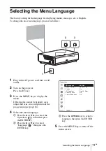 Предварительный просмотр 41 страницы Sony VPL-CH350 Quick Reference Manual