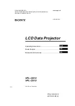 Preview for 1 page of Sony VPL-CS10 Operating Instructions Manual