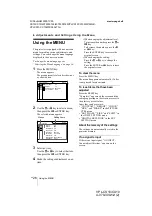 Preview for 26 page of Sony VPL-CS10 Operating Instructions Manual