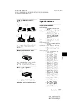 Preview for 39 page of Sony VPL-CS10 Operating Instructions Manual