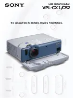 Preview for 1 page of Sony VPL-CS2 Brochure & Specs