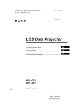 Sony VPL-CS2 Operating Instructions Manual preview