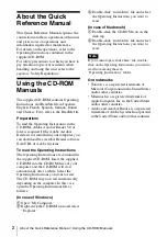 Preview for 14 page of Sony VPL-CS20 Quick Reference Manual