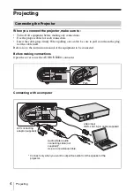 Preview for 16 page of Sony VPL-CS20 Quick Reference Manual