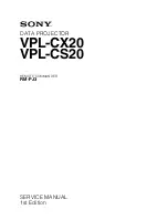 Sony VPL-CS20 Service Manual предпросмотр