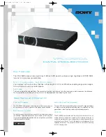 Sony VPL-CS20 Specifications предпросмотр