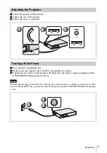 Preview for 19 page of Sony VPL CS21 - SVGA LCD Projector Quick Reference Manual