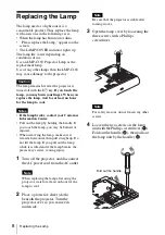 Preview for 20 page of Sony VPL CS21 - SVGA LCD Projector Quick Reference Manual