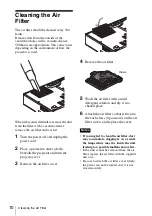 Preview for 22 page of Sony VPL CS21 - SVGA LCD Projector Quick Reference Manual