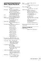 Preview for 25 page of Sony VPL CS21 - SVGA LCD Projector Quick Reference Manual