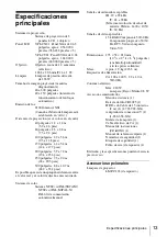 Preview for 49 page of Sony VPL CS21 - SVGA LCD Projector Quick Reference Manual