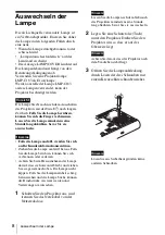 Preview for 56 page of Sony VPL CS21 - SVGA LCD Projector Quick Reference Manual