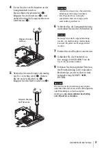 Preview for 57 page of Sony VPL CS21 - SVGA LCD Projector Quick Reference Manual