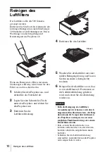 Preview for 58 page of Sony VPL CS21 - SVGA LCD Projector Quick Reference Manual