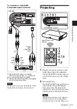 Preview for 11 page of Sony VPL-CS21 Operating Instructions Manual