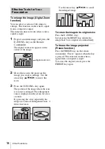 Preview for 18 page of Sony VPL-CS21 Operating Instructions Manual