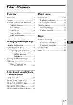 Preview for 5 page of Sony VPL-CS4 - Compact Lcd Projector Operating Instructions Manual