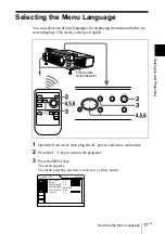 Preview for 17 page of Sony VPL-CS4 - Compact Lcd Projector Operating Instructions Manual