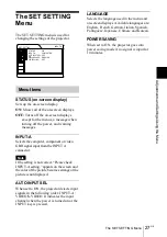 Preview for 27 page of Sony VPL-CS4 - Compact Lcd Projector Operating Instructions Manual