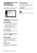 Preview for 28 page of Sony VPL-CS4 - Compact Lcd Projector Operating Instructions Manual