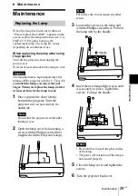 Preview for 29 page of Sony VPL-CS4 - Compact Lcd Projector Operating Instructions Manual